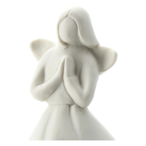 Engel aus weißem Porzellan, 14 cm 2