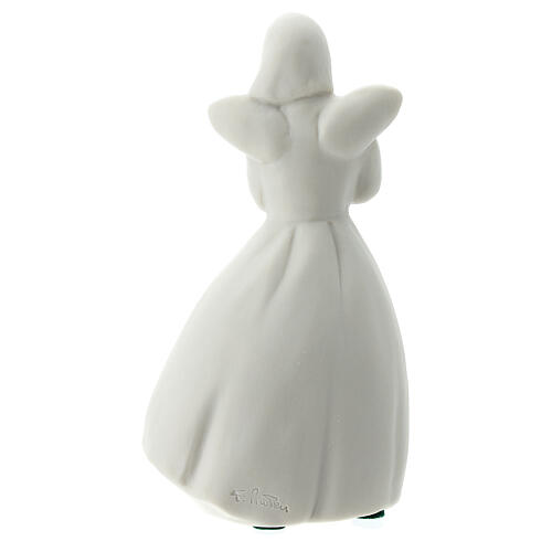 Engel aus weißem Porzellan, 14 cm 5