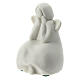 Seated angel 2 1/4 in white porcelain s3