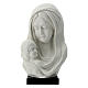 Virgin with Child bust, wood base, 25 cm s1