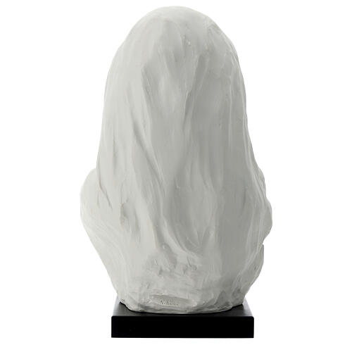 Buste Vierge à l'Enfant base bois 30 cm 4