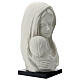 Busto Madonna con bambino su base legno 35 cm s3