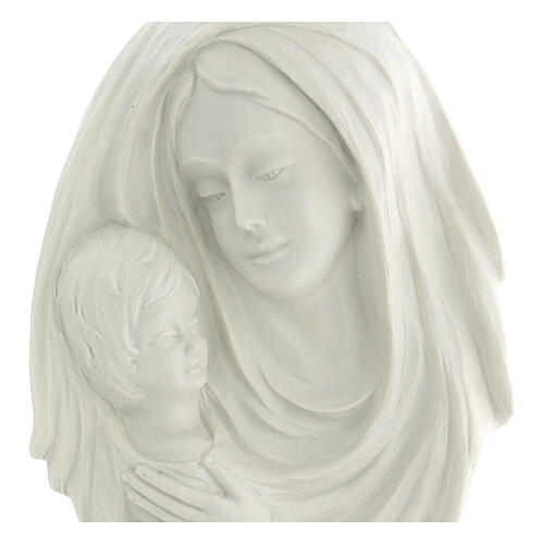 Bas-relief Virgin with Child, 30 cm 2
