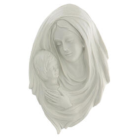 Bas-relief Madonna and Child wall sculpture 30 cm