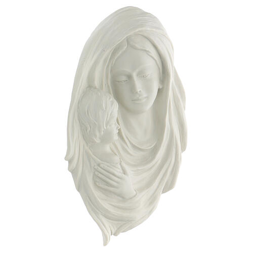 Bas-relief Madonna and Child wall sculpture 30 cm 3
