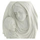 Bas-relief porcelaine Vierge à l'Enfant 35 cm s2
