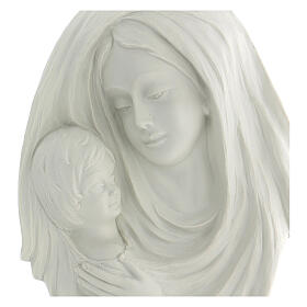 Baixo-relevo Virgem e Menino Jesus 35 cm
