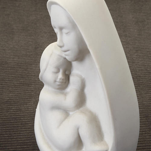 Büste Madonna mit Kind Francesco Pinton 13 cm 3