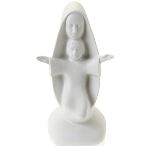 Busto Virgen y Niño con los brazos abiertos Pinton 19 cm 1