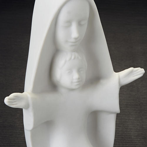 Busto Virgen y Niño con los brazos abiertos Pinton 19 cm 3