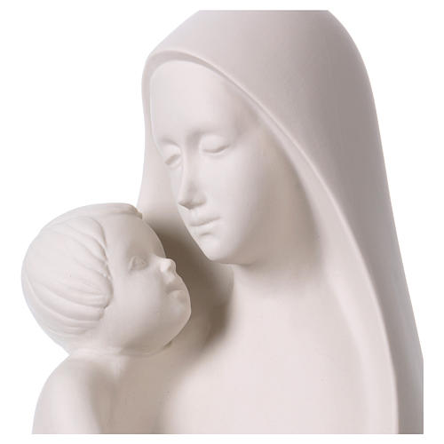 Maria mit Kind auf Holzbasis, Porzellan Pinton 32 cm 2