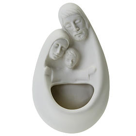 Holy Family water font Francesco Pinton 17 cm