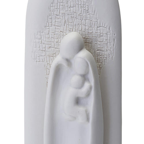 Pia de água benta com Sagrada Família Francesco Pinton 27 cm 2