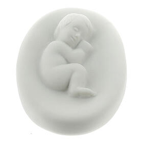 Small Holy Family in porcelain, 15 cm Pinton