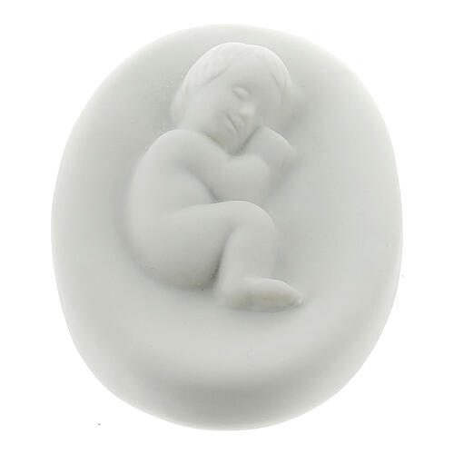 Small Holy Family in porcelain, 15 cm Pinton 2