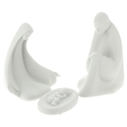 Small Holy Family in porcelain, 15 cm Pinton 1