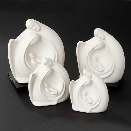 Round porcelain Nativity Francesco Pinton 12-17-22 cm 3