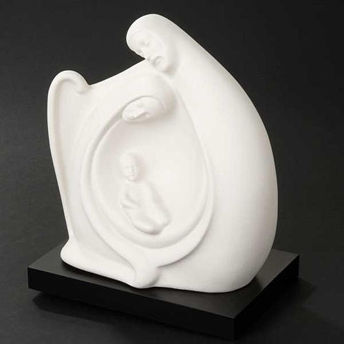 Sainte Famille ronde porcelaine Francesco Pinton 12-17-22 cm 4