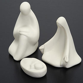 Nativity set white porcelain mignon 16 cm Pinton s3