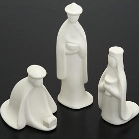 Nativity set white porcelain mignon 16 cm Pinton s4