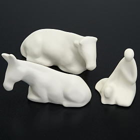 Szopka porcelana komplet miniatura stylizowana 16 cm Pinton s5