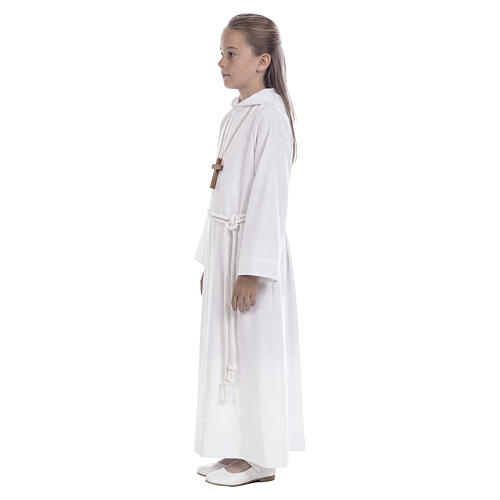 Alb with hood for first communion 8