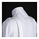 First communion alb with 2 pleats fake hood s8