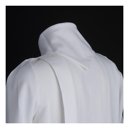 Aube communion deux plis faux capuchon 2