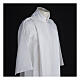 Holy Communion Alb with 2 pleats fake hood s4