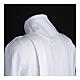 Holy Communion Alb with 2 pleats fake hood s5