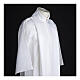 Holy Communion Alb with 2 pleats fake hood s6