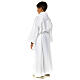 Holy Communion Alb with 2 pleats fake hood s7