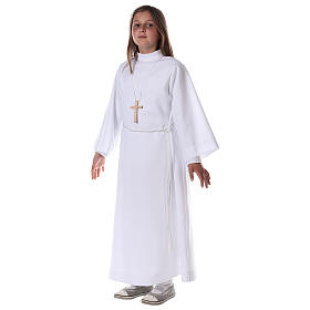 Vestido de primera comunión blanco de niña
