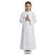 First communion alb for girl. scapular with lace s1