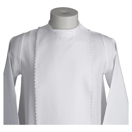 Túnica primera comunión para niña escapular 3