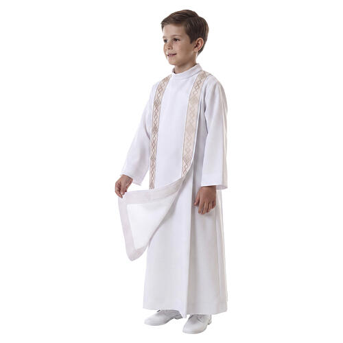 First communion alb scapular golden edges 6