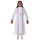 Abito prima comunione unisex scapolare bordi oro s6
