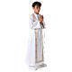 Abito prima comunione unisex scapolare bordi oro s7