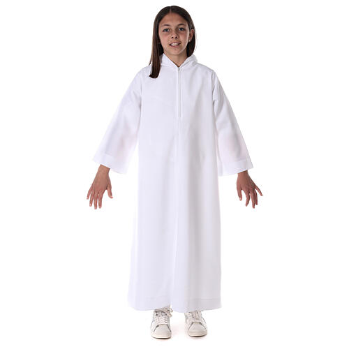 Erstkommunionalbe, unisex, Skapulier mit goldener Borte 10