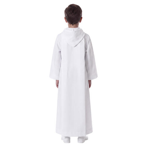 Tunika do Komunii szkaplerz złoty brzeg unisex 10