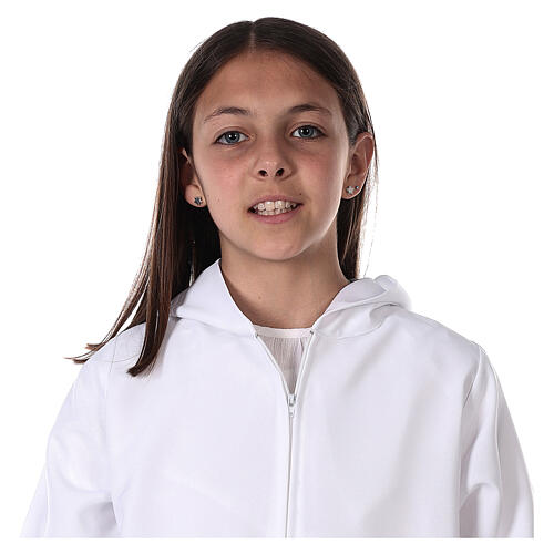 First Holy Communion alb with golden edge scapular 11