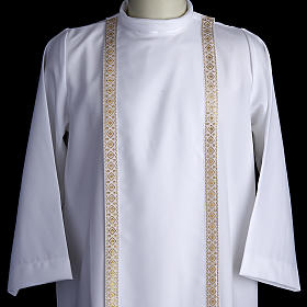 Aubes communion, profession de foi: Aube première communion fille bord or