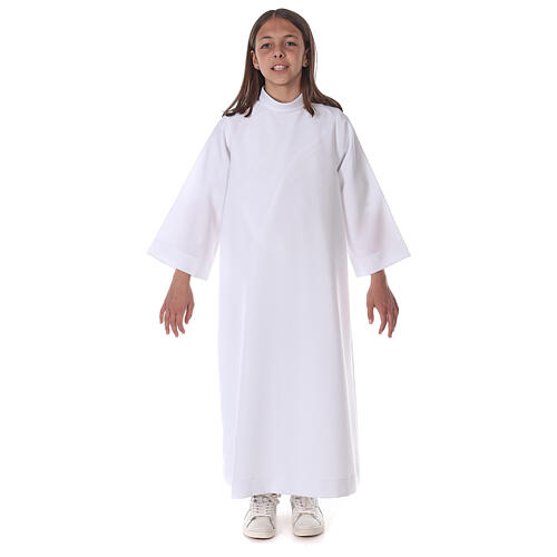 First Holy Communion alb scapular thin golden edges 9