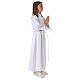 First Holy Communion alb scapular thin golden edges s6