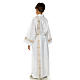 Holy Communion Alb with 2 pleats and golden edge s11
