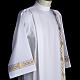 Holy Communion Alb with 2 pleats and golden edge s5