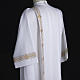 Holy Communion Alb with 2 pleats and golden edge s6
