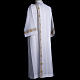 Holy Communion Alb with 2 pleats and golden edge s7