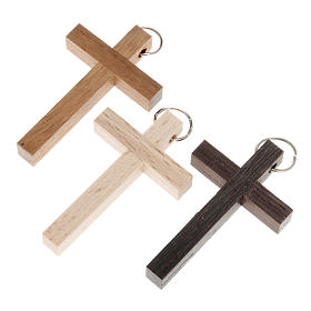 Anillos, Colgantes y Pulseras: Dije de cruz primera comunión madera nogal, wenge, haya Anillos, Colgantes y Pulseras: Dije de cruz primera comunión madera nogal, wenge, haya