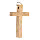Croce in legno Prima comunione con anello noce wengè faggio s6